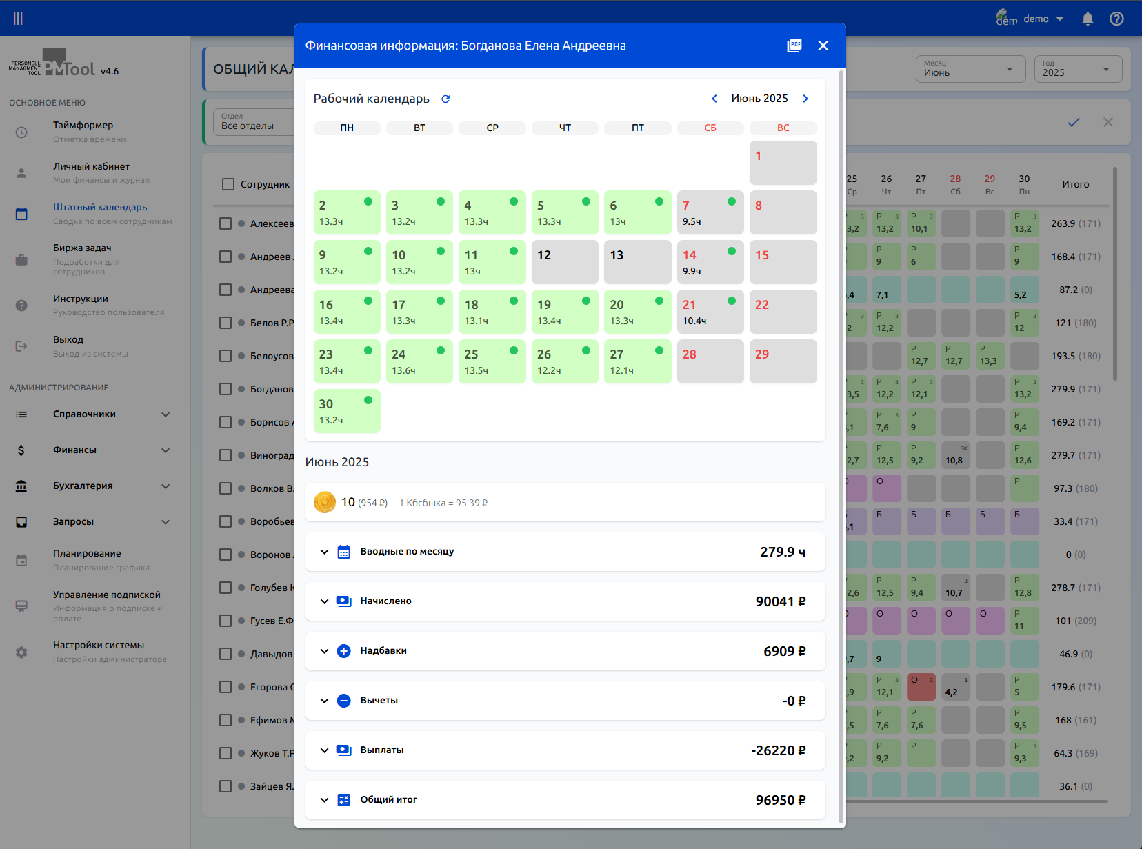 PMTool admin feature